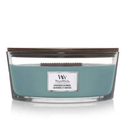 WoodWick® Evergreen Cashmere hajógyertya
