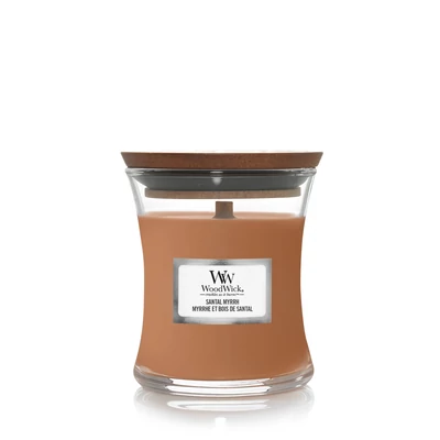 WoodWick® Santal Myrrh kis üveggyertya