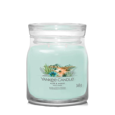 Yankee Candle® Aloe & Agave Signature közepes üveggyertya