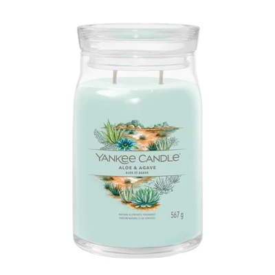 Yankee Candle® Aloe &amp; Agave Signature nagy üveggyertya