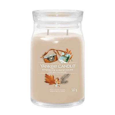 Yankee Candle® Afternoon Scrapbooking Signature nagy üveggyertya