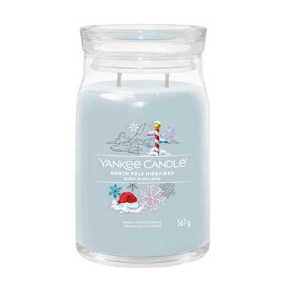 Yankee Candle® North Pole Hideaway Signature nagy üveggyertya