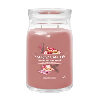 Yankee Candle® Parisian Holiday Brunch Signature nagy üveggyertya