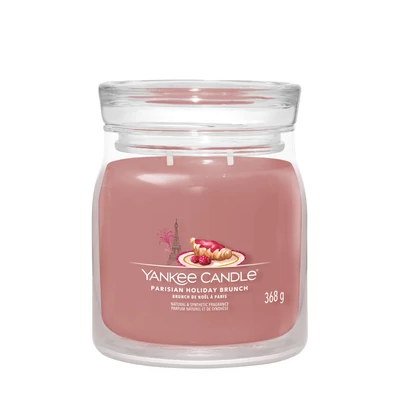 Yankee Candle® Parisian Holiday Brunch Signature közepes üveggyertya
