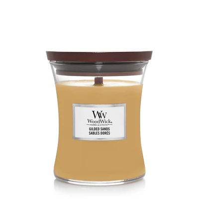 WoodWick® Gilded Sands közepes üveggyertya