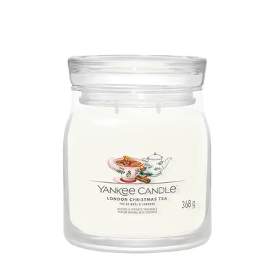 Yankee Candle® London Christmas Tree Signature közepes üveggyertya