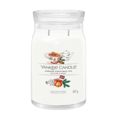 Yankee Candle® London Christmas Tree Signature nagy üveggyertya
