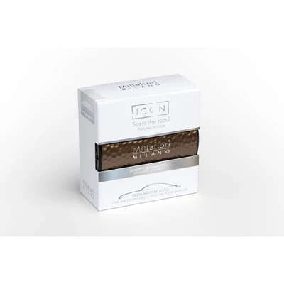 Millefiori Milano® Sandalo Bergamotto Icon Hammered Metal autóillatosító