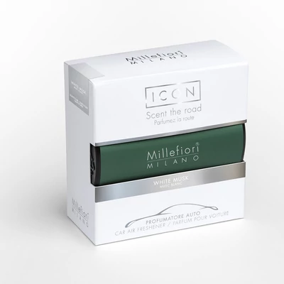 Millefiori Milano® White Musk Icon Classic Green autóillatosító
