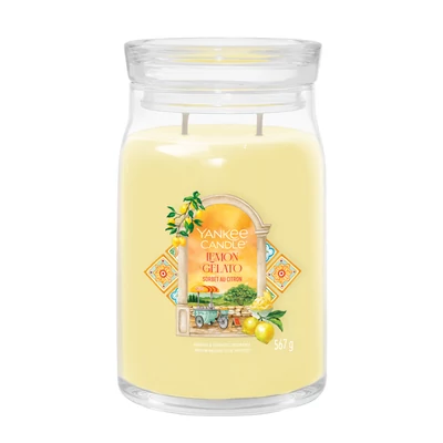 Yankee Candle® Lemon Gelato Signature nagy üveggyertya