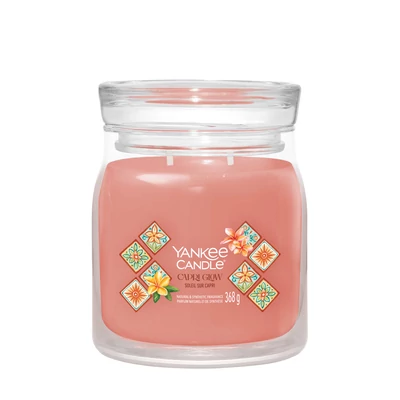 Yankee Candle® Capri Glow Signature közepes üveggyertya