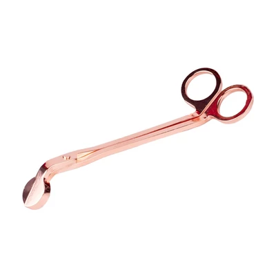 Kanócvágó olló rózsaszín arany színben