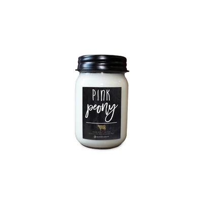 Milkhouse Candle® Pink Peony Farmhouse közepes üveggyertya