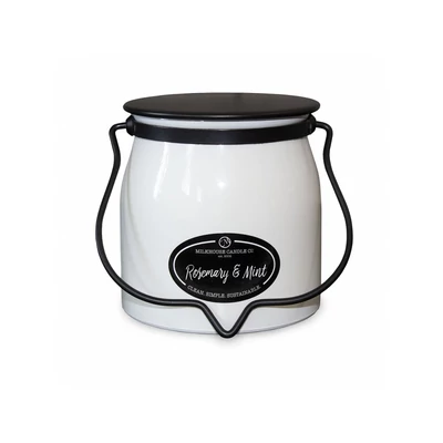 Milkhouse Candle® Rosemary & Mint Creamery Glow közepes üveggyertya