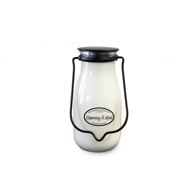 Milkhouse Candle® Rosemary & Mint Milkbottle Pint üveggyertya