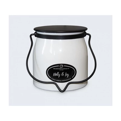 Milkhouse Candle® Holly & Ivy Creamery Glow közepes üveggyertya