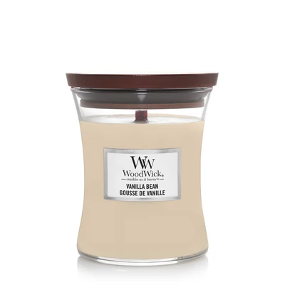 WoodWick® Vanilla Bean közepes üveggyertya
