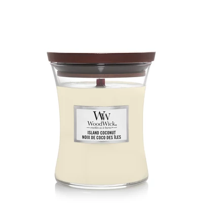 WoodWick® Island Coconut közepes üveggyertya
