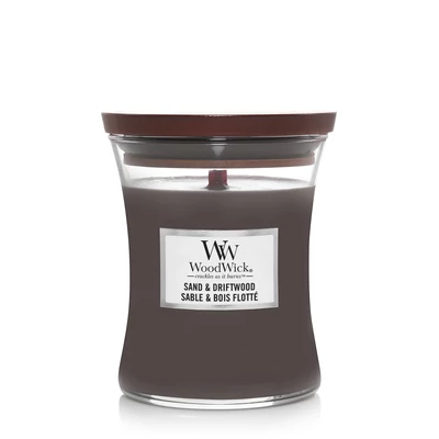 WoodWick® Sand &amp; Driftwood közepes üveggyertya