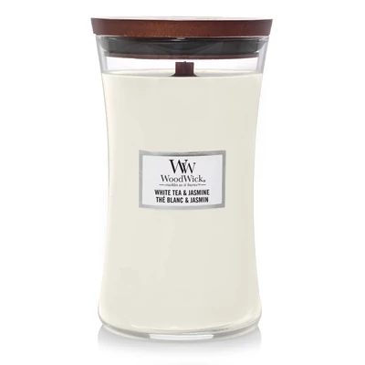 WoodWick® White Tea &amp; Jasmine nagy üveggyertya
