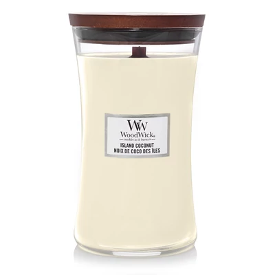 WoodWick® Island Coconut nagy üveggyertya