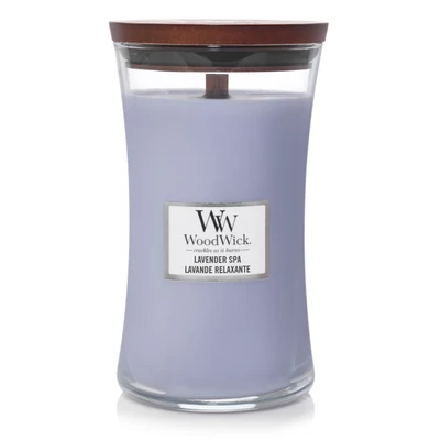 WoodWick® Lavender Spa nagy üveggyertya