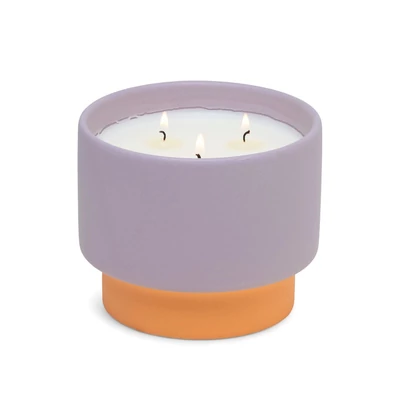 Paddywax™ Violet & Vanilla Color Block nagy kerámia gyertya