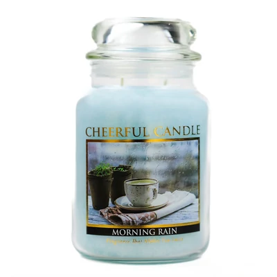 Cheerful Candle® Cheerful Candle® Morning Rain nagy üveggyertya 680 g