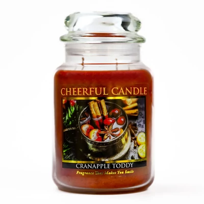 Cheerful Candle® Cheerful Candle® Cranapple Toddy nagy üveggyertya 680 g