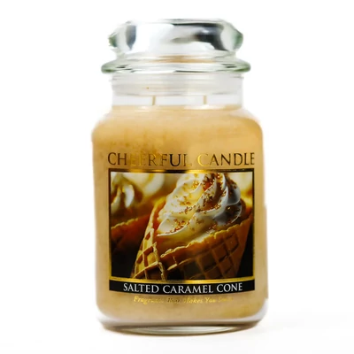 Cheerful Candle® Salted Caramel Cone nagy üveggyertya 680 g