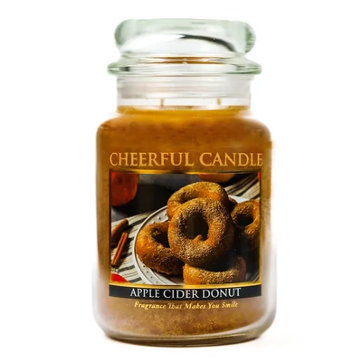 Cheerful Candle® Apple Cider Donut nagy üveggyertya 680 g