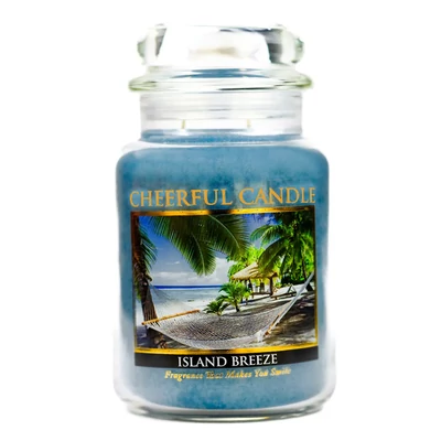 Cheerful Candle® Cheerful Candle® Island Breeze nagy üveggyertya 680 g
