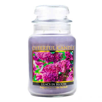 Cheerful Candle® Cheerful Candle® Lilacs in Bloom nagy üveggyertya 680 g