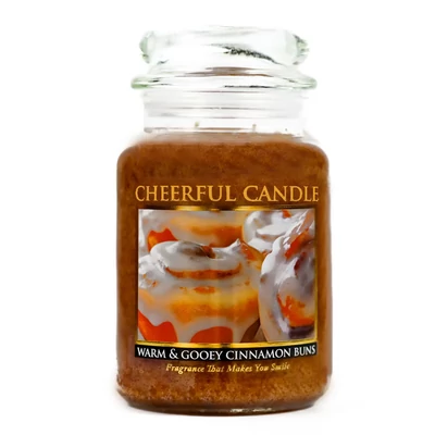 Cheerful Candle® Warm & Gooey Cinnamon Buns nagy üveggyertya 680 g