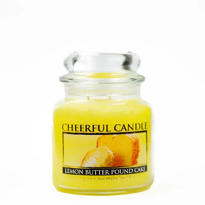 Cheerful Candle® Lemon Butter Pound Cake közepes üveggyertya 454 g