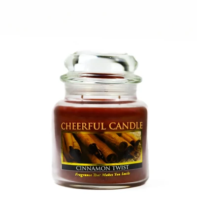 Cheerful Candle® Cinnamon Twist közepes üveggyertya 454 g