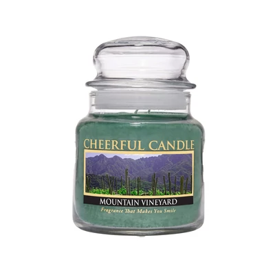 Cheerful Candle® Cheerful Candle® Mountain Vineyard közepes üveggyertya 454 g