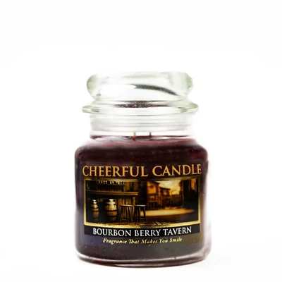 Cheerful Candle® Cheerful Candle® Bourbon Berry Tavern közepes üveggyertya 454 g