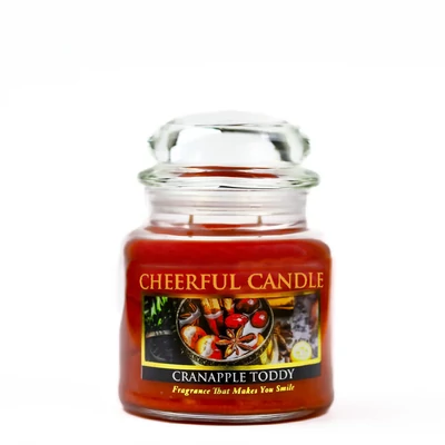 Cheerful Candle® Cheerful Candle® Cranapple Toddy közepes üveggyertya 454 g