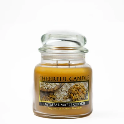 Cheerful Candle® Cheerful Candle® Oatmeal maple Cookie közepes üveggyertya 454 g