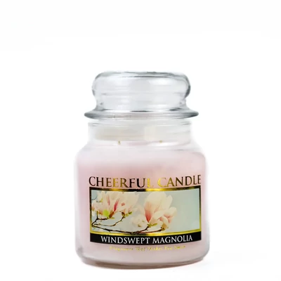 Cheerful Candle® Cheerful Candle® Windswept Magnolia közepes üveggyertya 454 g