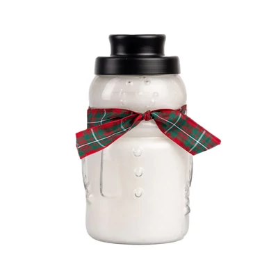 Cheerful Candle® Snowman Welcome Wreath nagy üveggyertya 850 g