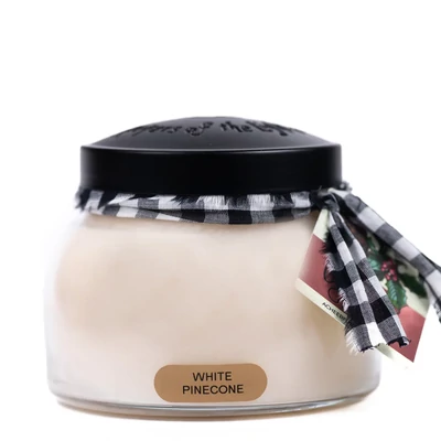 Keepers of the Light® White Pinecone közepes üveggyertya 624 g