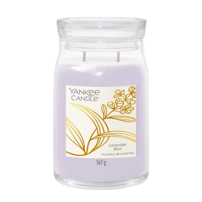 Yankee Candle® Lavender Bliss Signature nagy üveggyertya 567 g