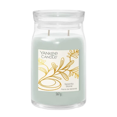 Yankee Candle® Serenity Stone Signature nagy üveggyertya 567 g