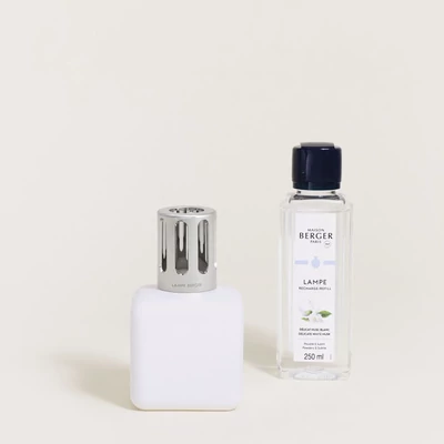 Maison Berger Paris White Ice Cube - Delicate White Musk katalitikus lámpa szett