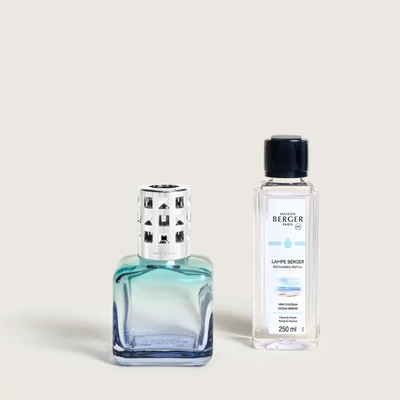 Maison Berger Paris Ice Cube Turquoise-Blue – Ocean Breeze katalitikus lámpa szett