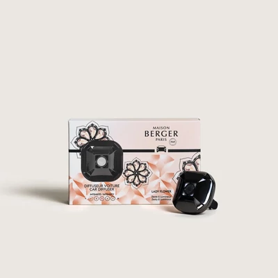 Maison Berger Paris Eternity Black - Lady Flower autós illatdiffúzor szett