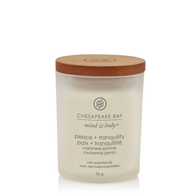 Chesapeake Bay Candle® peace + tranquility (cashmere jasmine) kis üveggyertya