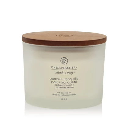 Chesapeake Bay Candle® peace + tranquility (cashmere jasmine) három kanócos üveggyertya